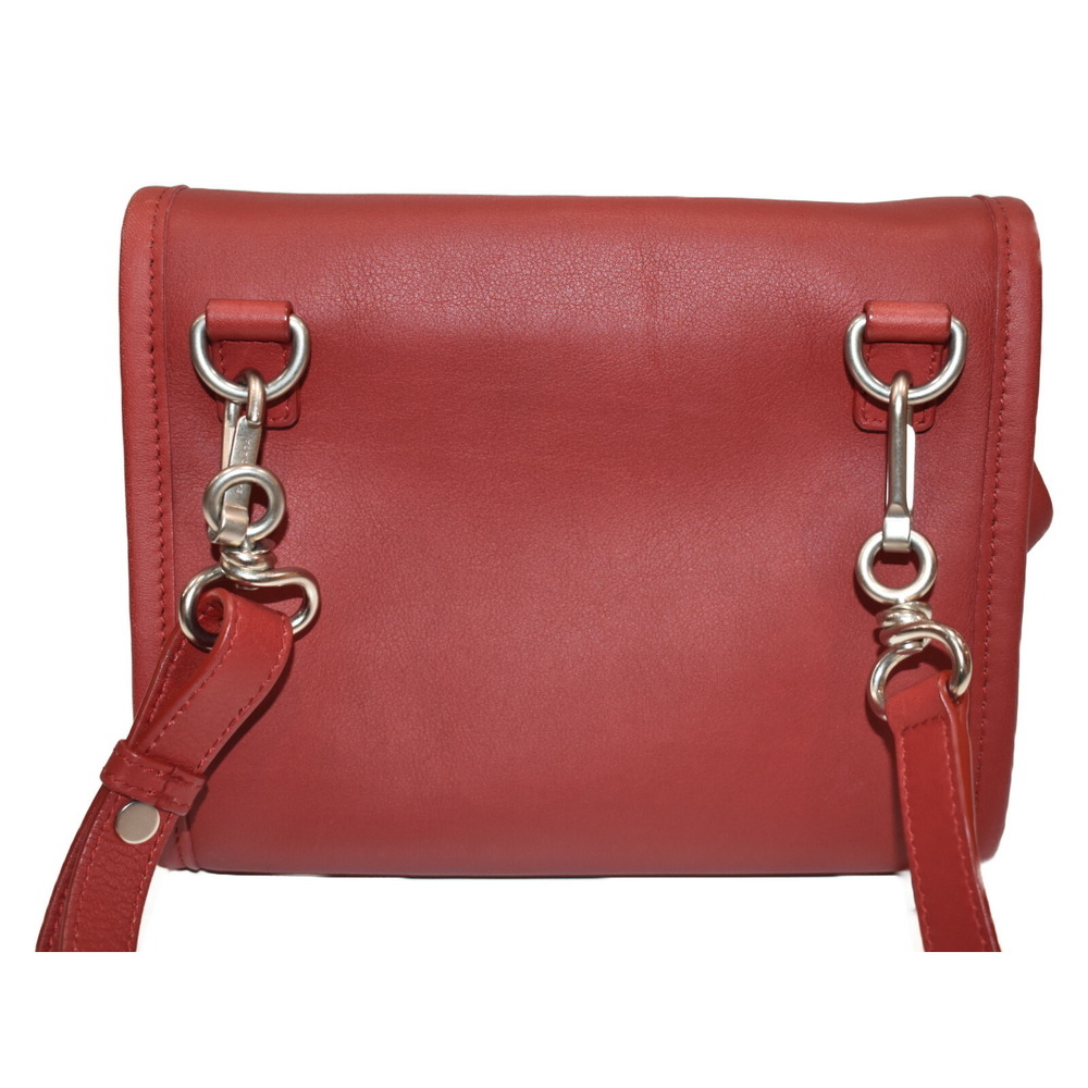 Balenciaga Red Shoulder Satchel Tool Bag